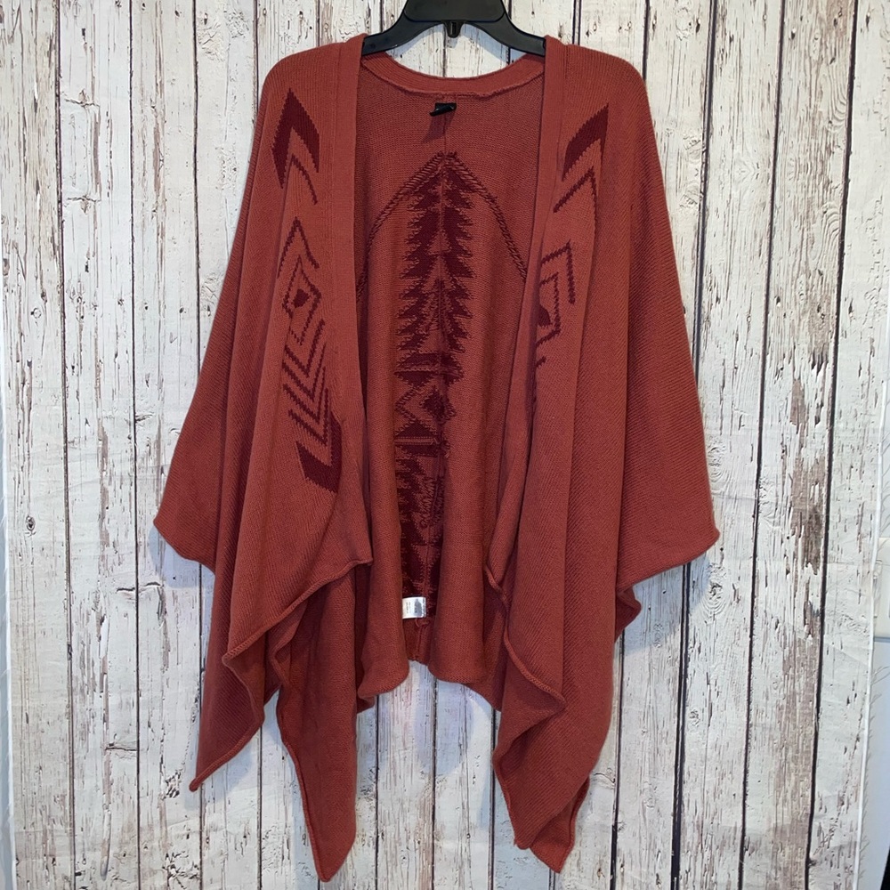 Me to We Aztec red / burnt orange wrap scarf